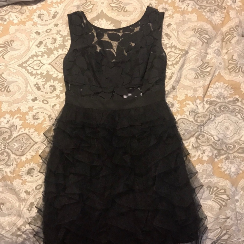 BCBG generation Short Black Ruffle Dress Size 6 👗